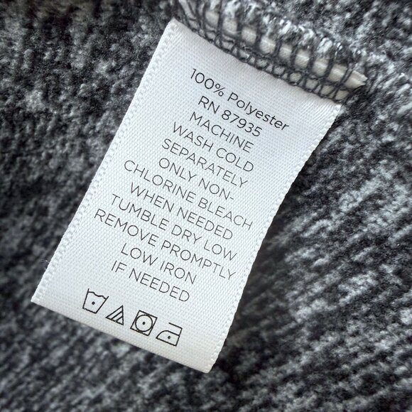 Susan Graver Fleece Vest XL Womens Zip Front Jacket Heather Gray Casual Cozy - Picture 9 of 9